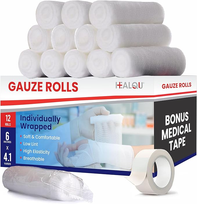 HEALQU Premium Gauze Rolls by Healqu