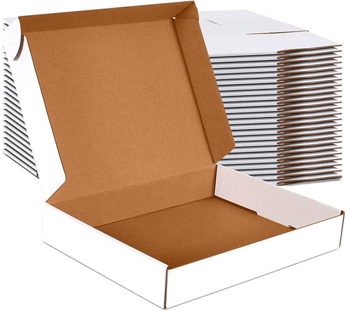 13x10x2 inch Small Shipping Boxes Set of 25 by JOWLOT