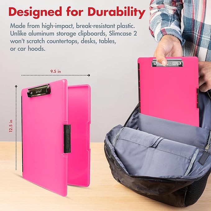 Dexas Slimcase 2 Plastic Clipboard - Image 3