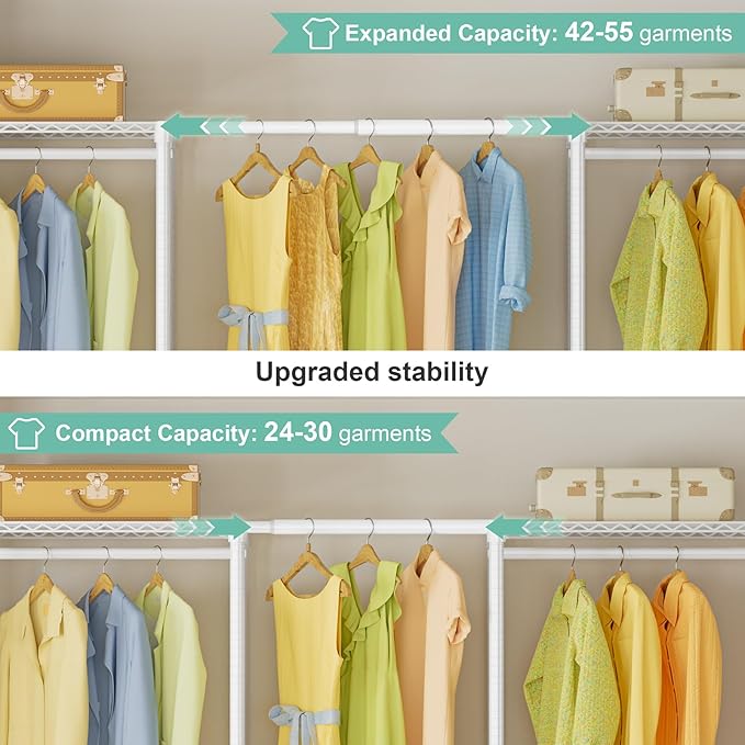 SEMHOR E06 Expandable Heavy Duty Clothes Rack - Image 3