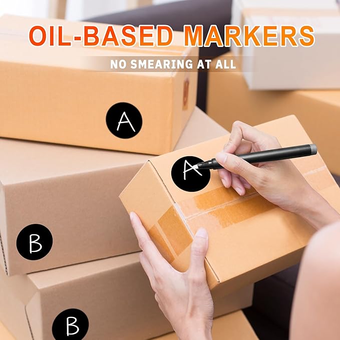 2-Inch Black Circle Sticker Labels, Organizing - Image 4