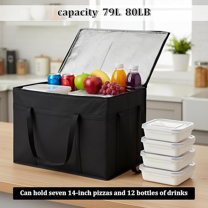 3-Pack Insulated Food Delivery Bag, Insulated Bags - Image 5