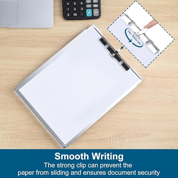 ZCZN Recycled Aluminum Storage Clipboard, Clipboard Box, Form Holder, Suitable - Image 3