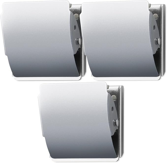 Extra Strong Magnetic Binder Clips – Set of 3 Heavy-Duty Stainless Steel Clips - Image 5