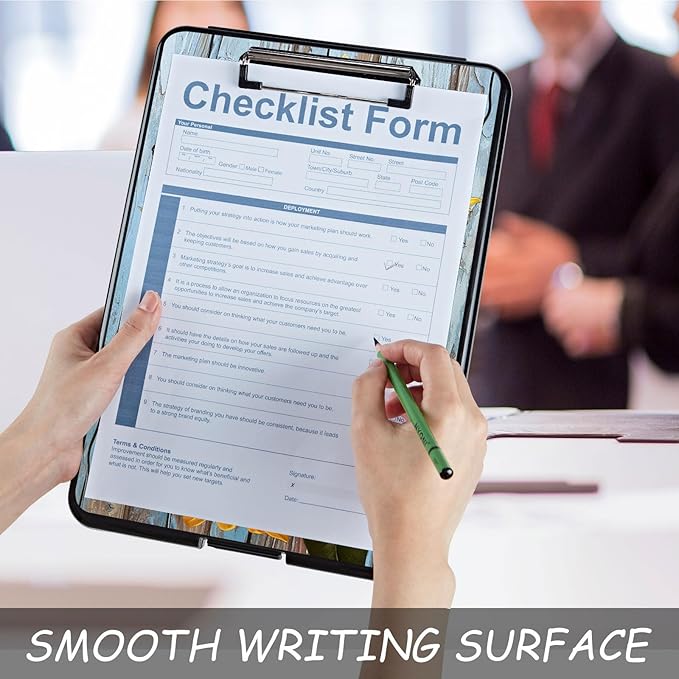 Clipboard with Storage, High Capacity Plastic Storage Clipboard with Low - Image 5