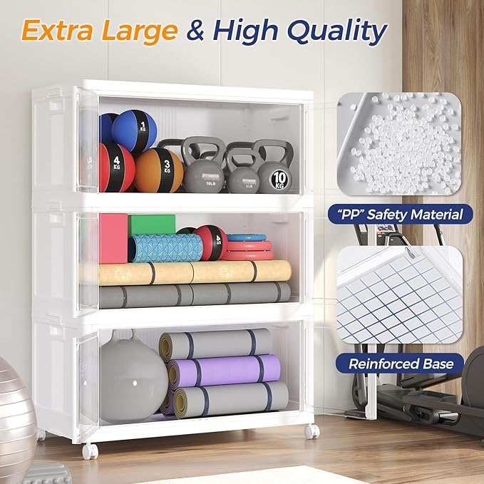 150Gal Plastic Stackable Storage Bins - Image 7