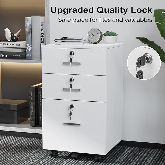 VINGLI 3-Drawer File Cabinet - Image 5