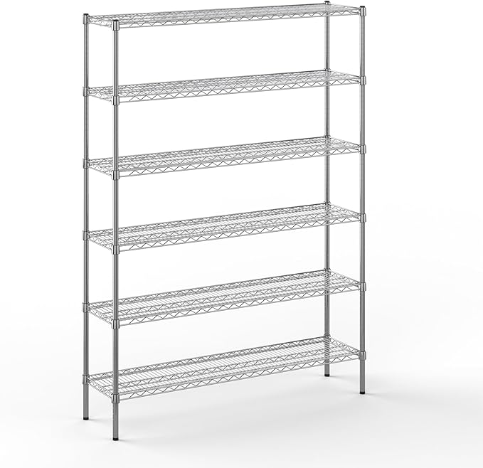 14" Deep x 54" Wide x 74" Height Wire Shelving Kit | 6-Tier | NSF Commercial by Regal+Altair