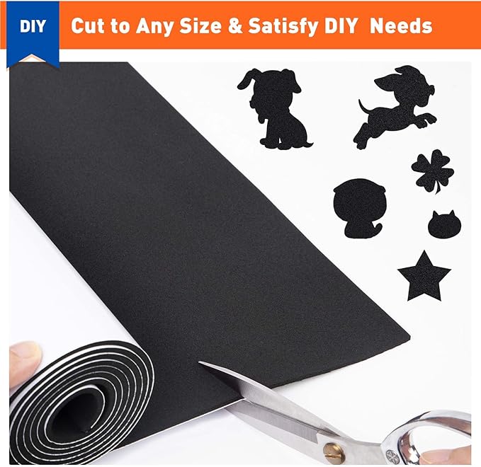MAGZO Backed Adhesive Foam Padding 1/16" Thick x 12" W x 59" L, Closed Cell - Image 5