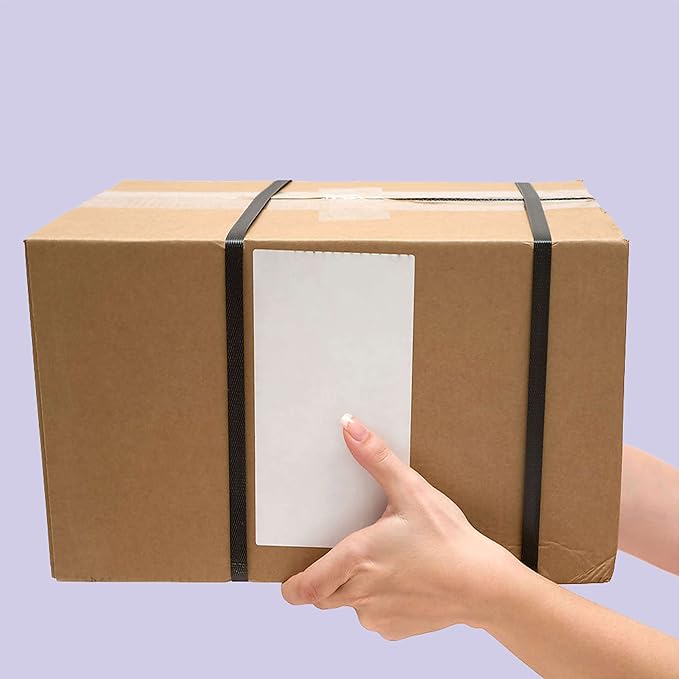 PARLAIM 3" x 5" Adhesive Color Cod Stickers, 250 per Dispenser Box Roll Square - Image 7