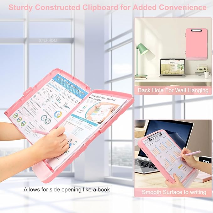 SFLHHDM Clipboard with Pen Holder, Legal Size Nursing Clipboards with Storage - Image 5