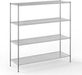 24" Deep x 72" Wide x 74" Height Wire Shelving Kit | 4-Tier | NSF Commercial by Regal+Altair