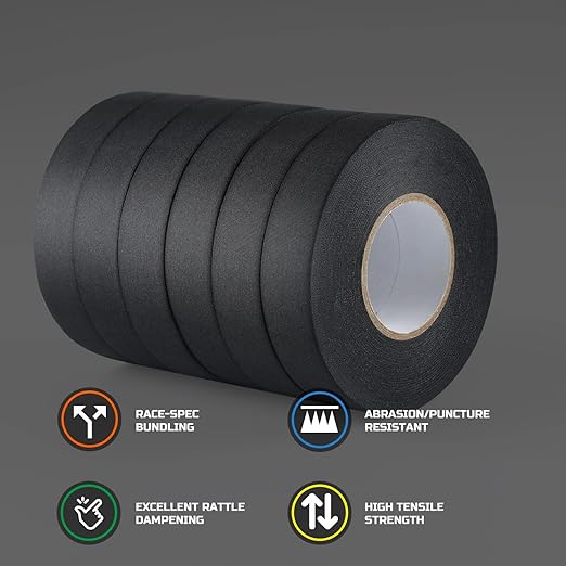 Lichamp 6-Pack Cloth Electrical Tape Automotive, Thicked 9.8 mil x 3/4 in x 66ft - Image 5