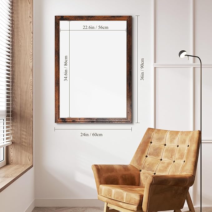 4 THOUGHT Dry Erase Board, 8 Magnets 4 Markers 1 Eraser - Image 3