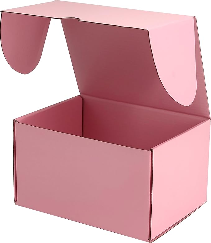 Pink Shipping Boxes for Small Business Pack of 15-12x9x6 inches Cardboard - Image 3