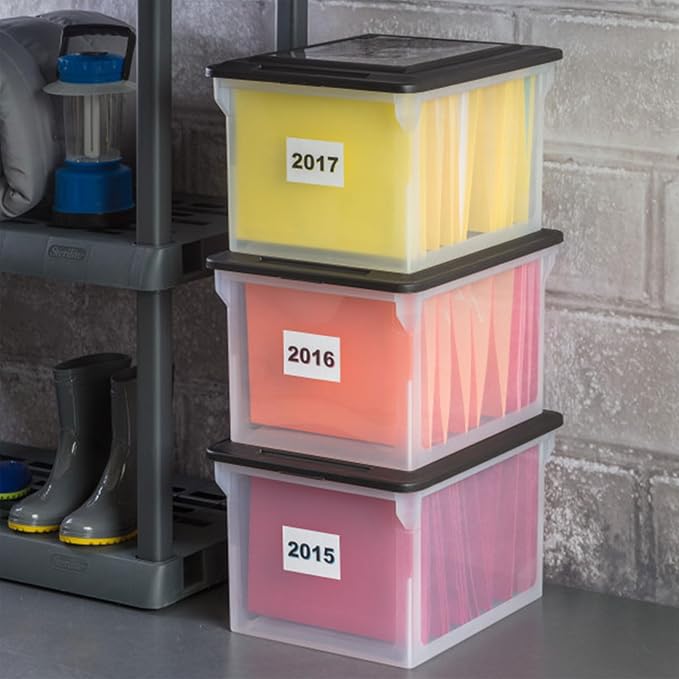 Sterilite 8 Pack File Box Organizer Storage Tote - Image 9