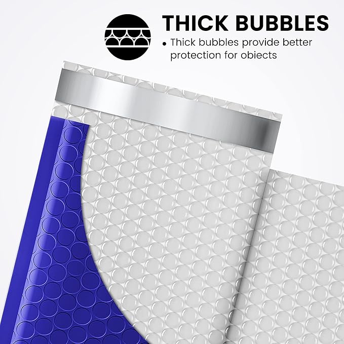 Fuxury Bubble Mailers 4x8" 200 Pack Waterproof Padded Envelopes Self Seal - Image 3