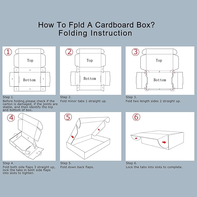 HORLIMER Shipping Boxes Set of 50, Small Corrugated Cardboard Box Literature - Image 7