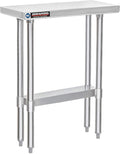 DuraSteel 30x12 Narrow Stainless Steel Table by DuraSteel
