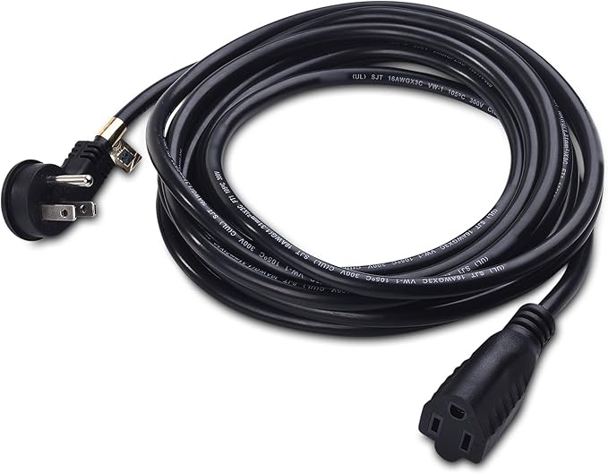 Cable Matters 2-Pack Low Profile Flat Plug Extension Cord 15 Feet - Image 2