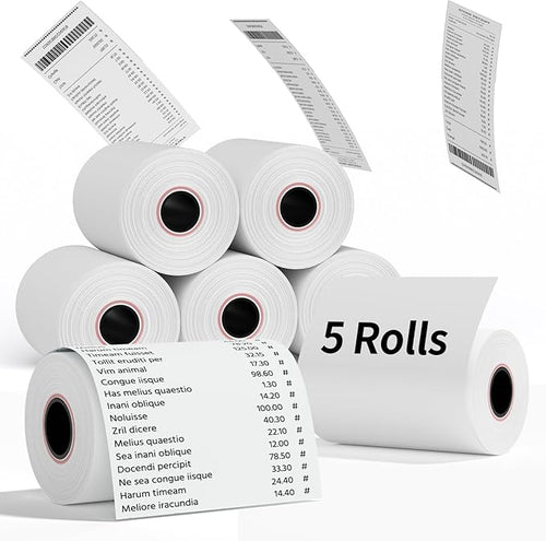 2 1/4" x 85' Thermal Receipt Paper Rolls, Cash Register POS Thermal Paper by MultiLabel