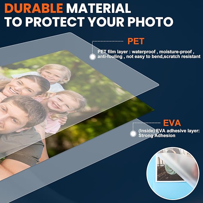 CAREGY 100 Pack Laminating Sheets, Hold 11 x 17 Inch Sheet, 5 Mil Clear Thermal - Image 2
