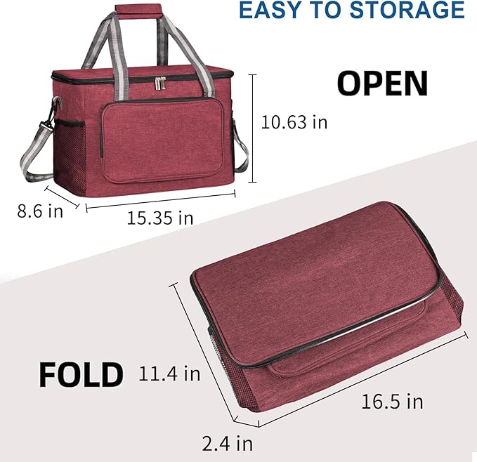iknoe Large Cooler Bag Collapsible, 24L Insulated Bags, Leakproof Lunch Cooler - Image 6