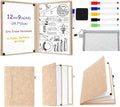 6 Sides Whiteboard Notebook Portable Whiteboard Dry Erase Notebook Portable Dry by Feifeiya
