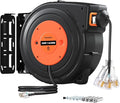 SURAIELEC 50FT Retractable Extension Cord Reel, 14AWG/3C SJTOW Heavy Duty Power by SURAIELEC