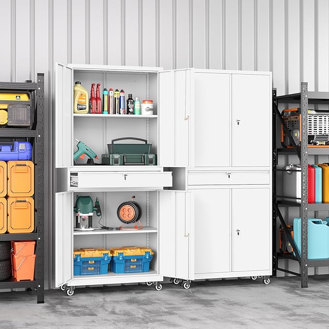 73" Metal Garage Storage Cabinet - Image 2