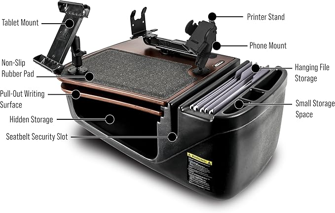 AutoExec AE-GMCD-PM-PS-TAB-21M GripMaster Car Desk - Image 3