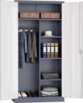 INTERGREAT Metal Wardrobe Closet, 18 "D x 36" W Steel Clothes Storage by INTERGREAT