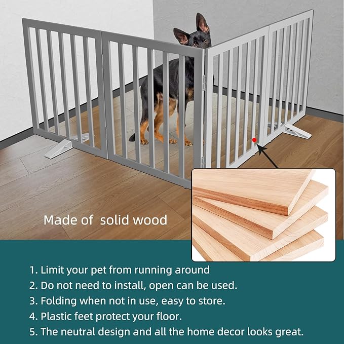 ZJSF Freestanding Indoor Dog Gate - Image 6