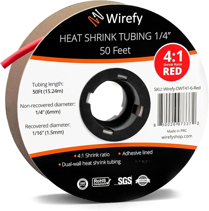 Wirefy 1/4" Heat Shrink Tubing by Wirefy
