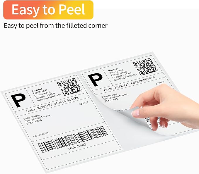 Coopaty Half Sheet Shipping Labels 8.5" x 5.5" Sticker Labels - Image 4