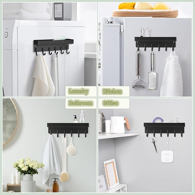 VIS'V Magnetic Key Holder Wall Mount, Compact Metal Key Rack - Image 7