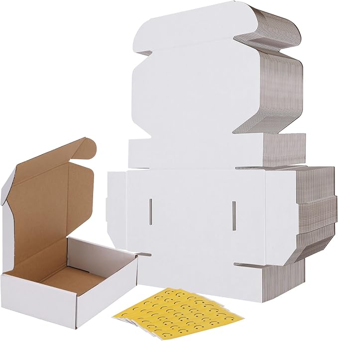 RLAVBL 7x5x2 Small Shipping Boxes Set of 40 by RLAVBL