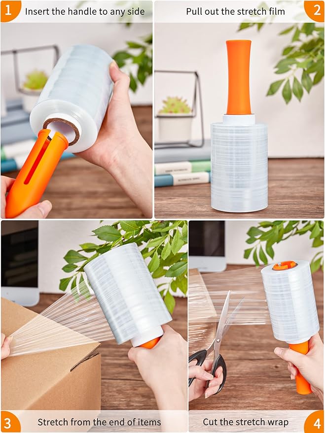 JARLINK 4 Pack Plastic Film Roll - Image 3