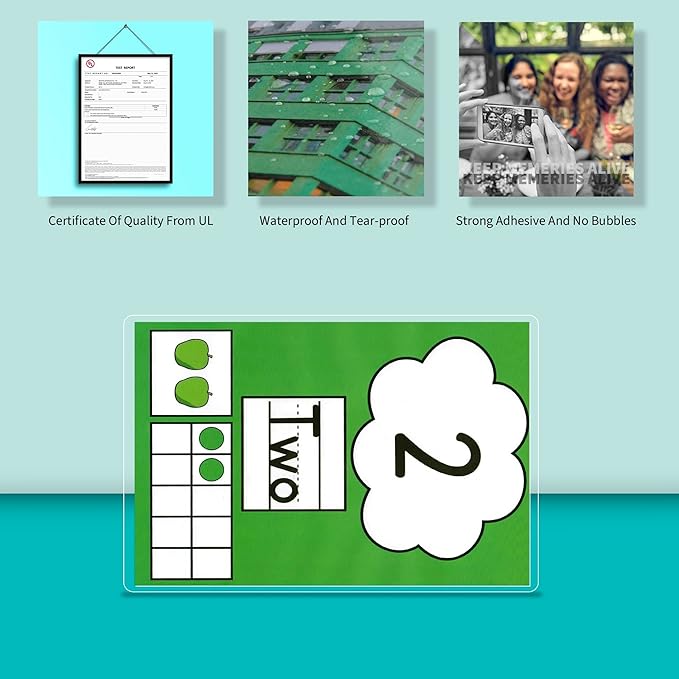 Binditek 50 Pack 3.2 Mil Dry Erase Thermal Laminating Pouches, Dry Erase - Image 3