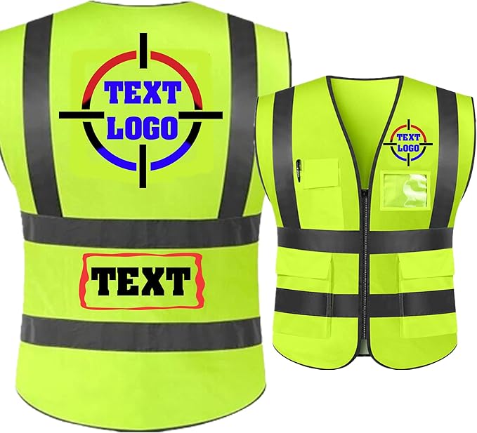 Personalized High Reflective Safety Vest Custom Hi Vis Safety Vest Men Women by SSYCWRSV