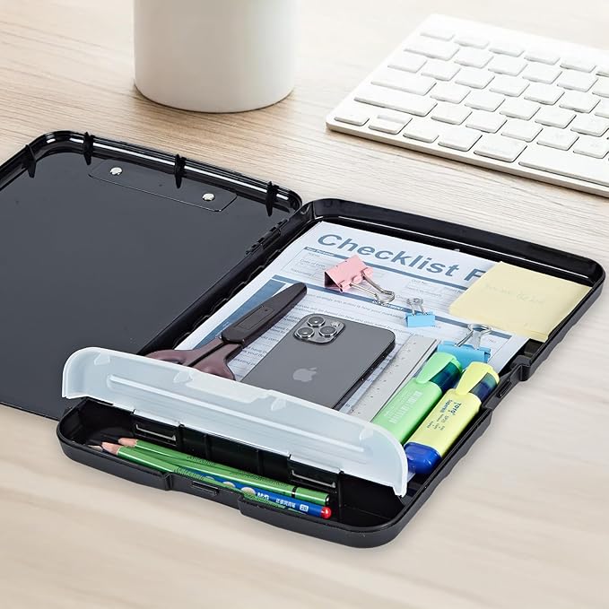 Clipboard with Storage Box & Pen Holder, Heavy Duty Clip Boards 8.5x11 - Image 7