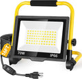 8400LM LED Work Light with 16FT Cord & Switch, 70W Outdoor Flood Light by ISUERFY-BornforGlowParty