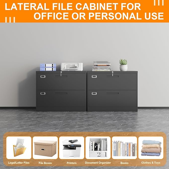Lateral File Cabinet, Metal Filing Cabinet - Image 7