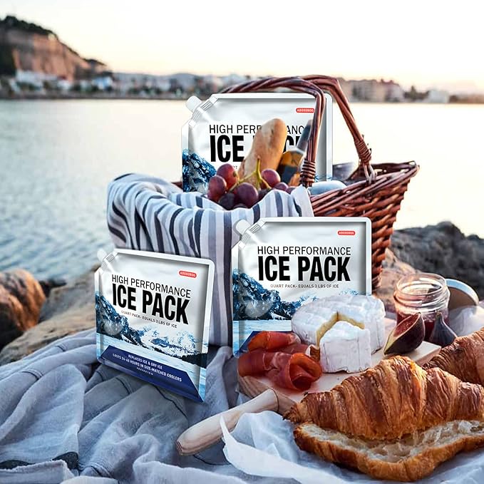 Reusable Ice Packs for Coolers Long Lasting Gel Freezer Packs for Cooler Bag - Image 5