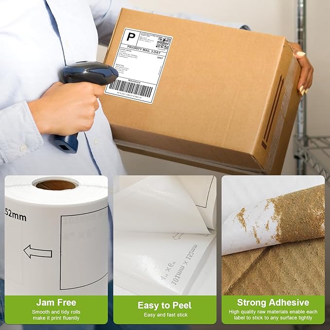 Compatible 4" x 6" Shipping Labels Replacement - Image 3