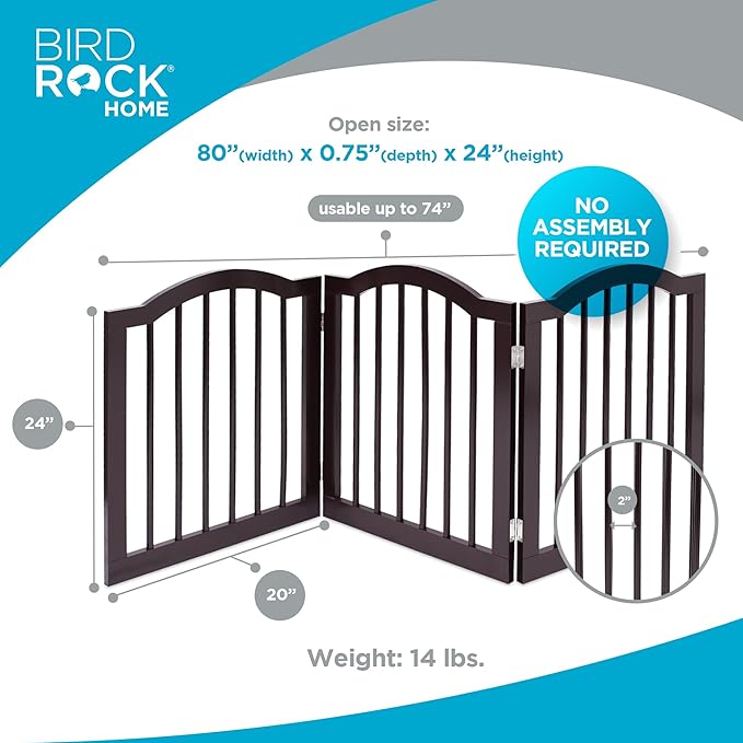 INTERNET'S BEST Arched Top Dog Gate | 4 Panel, and Porch | Portable, Extra Wide - Image 2