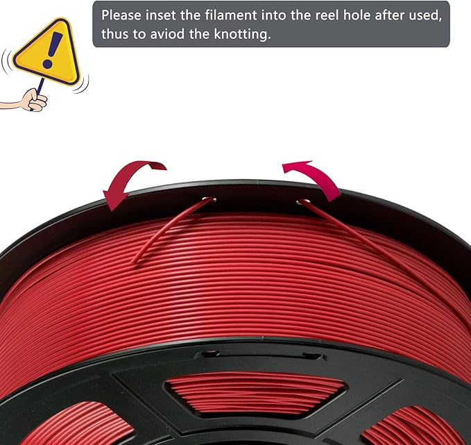 iSANMATE ASA Filament 1.75mm Red 1KG, UV & Weather Resistant 3D Printer - Image 3