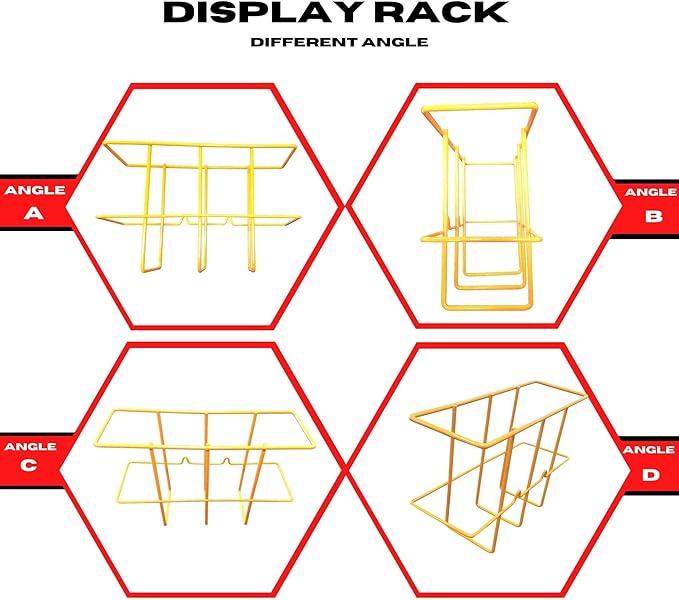 Performore 2 Pack Binder Display Rack, SDS/MSDS Wire Wall Mount Rack - Image 2