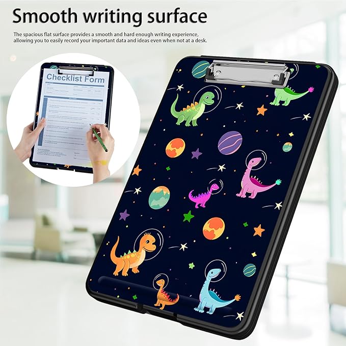 Clipboard with Storage, Office Supplies Nursing Clipboards Folder with Pen - Image 5