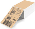 Khaki Direct Thermal Labels 4 × 6 Inch Vinyl Self-Adhesive Fanfold Shipping by YIKIADA